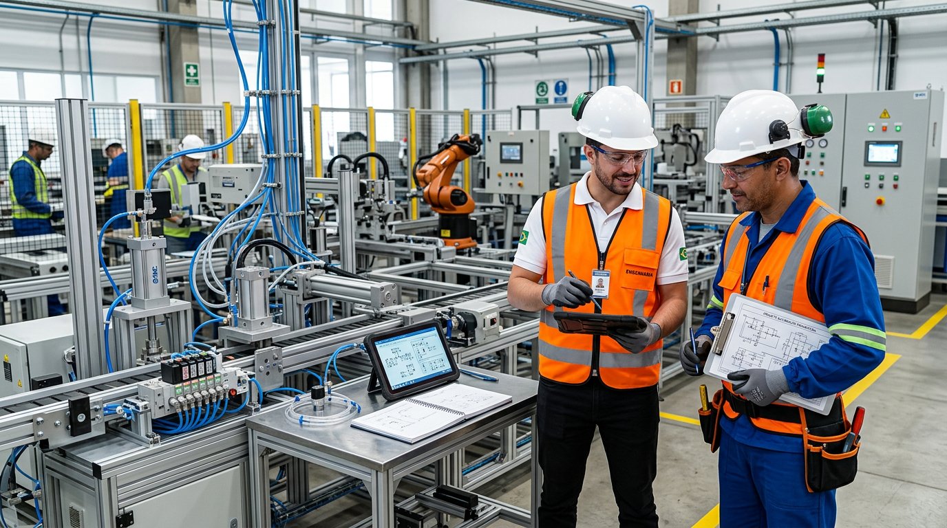 Projeto de Automação Pneumática